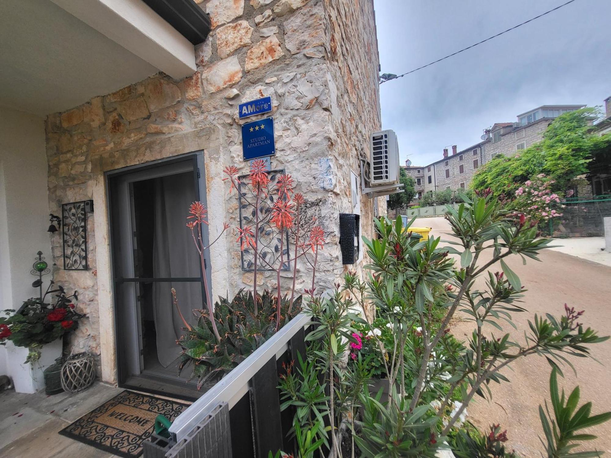 Villa Amore Radini Istrian Romantic Studio With Private Parking And Terrace Brtonigla Bagian luar foto